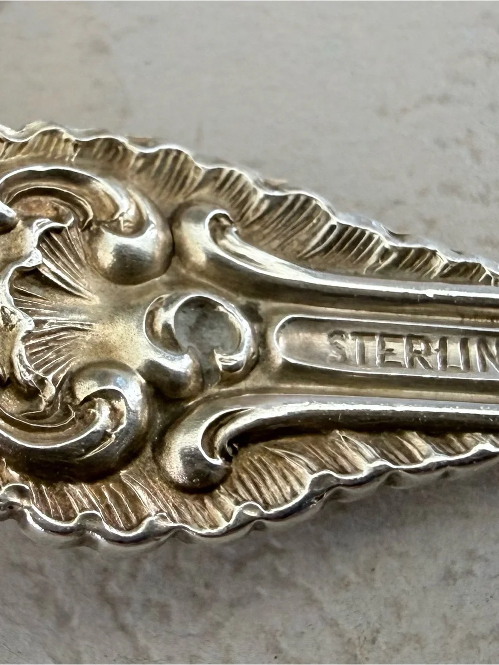 Whiting Sterling silver serving fork 1895